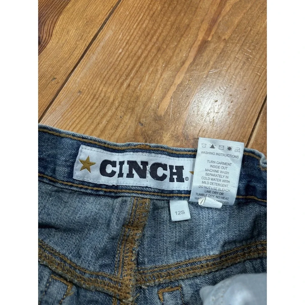 Cinch Boys Blue Denim Jeans Size 12S Straight Leg Western Style